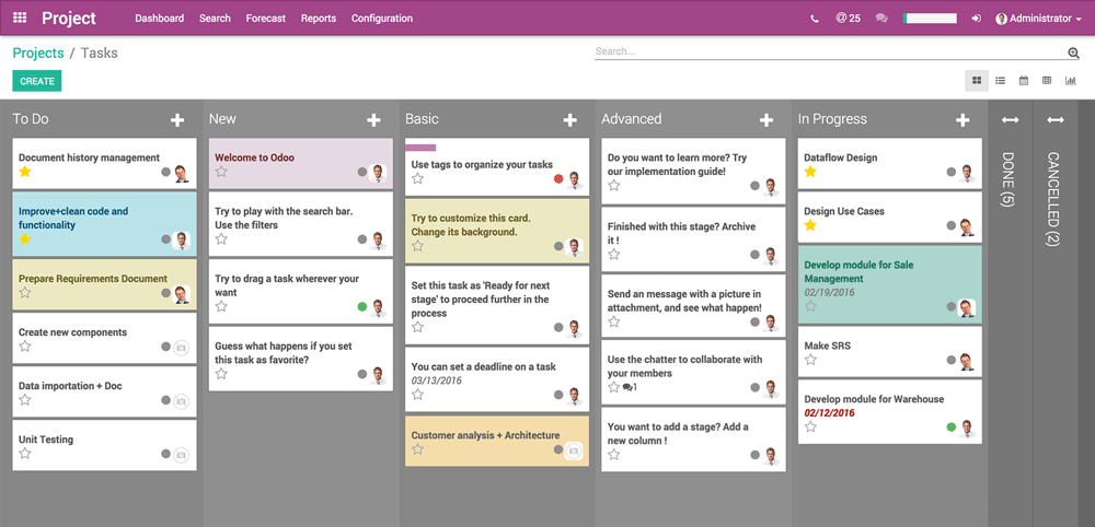 Odoo afbeelding en tekstblok